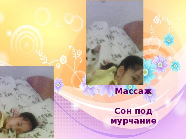 Массаж  Сон под мурчание  
