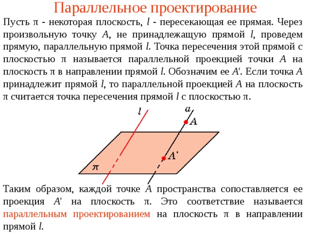 Какие геометрические фигуры могут быть параллельными проекциями двух параллельных прямых