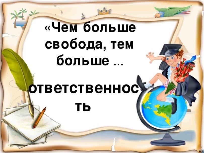 Проект ответственность 4 класс