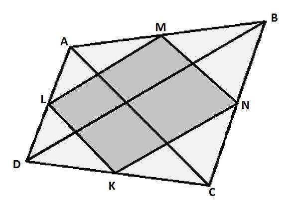 Рисунок из параллелограммов животное