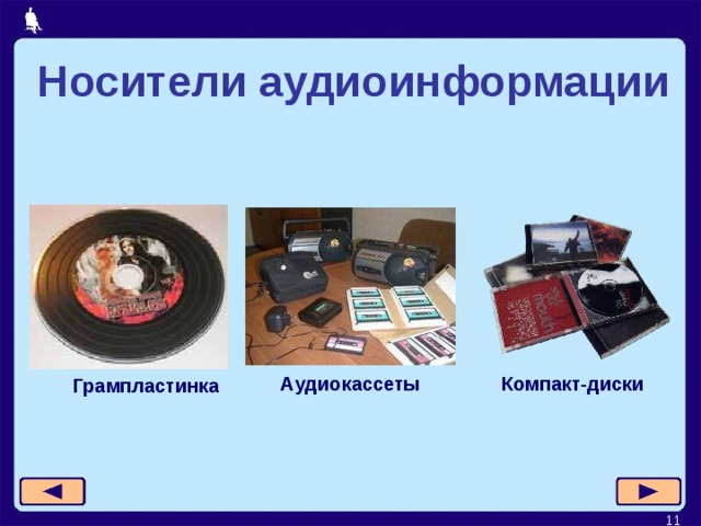 Носители аудиоинформации Аудиокассеты Компакт-диски Грампластинка  