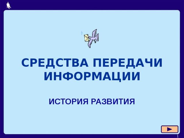СРЕДСТВА ПЕРЕДАЧИ ИНФОРМАЦИИ ИСТОРИЯ РАЗВИТИЯ  