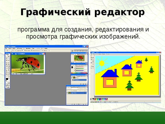 Какая из программ предназначена для создания графических изображений