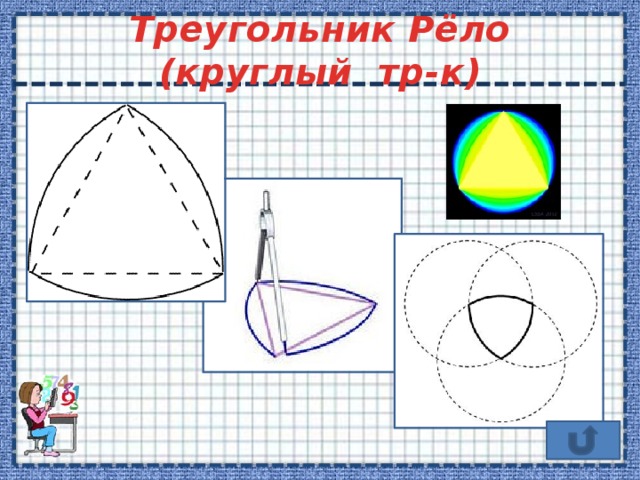Треугольник Рёло (круглый тр-к) Для возвращения нажмите стрелочку.  