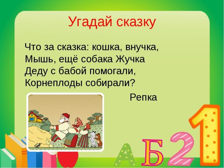 Угадай сказку по картинке 1 класс