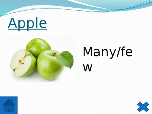 Apple Many/few 