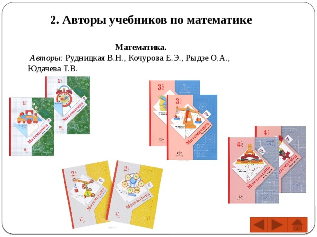 Русский язык 4 класс учебник рудницкая 1. УМК школа 21 века математика. Рудницкая в.н., Кочурова е.э., Рыдзе о.а., Юдачева т.в. УМК начальная школа 21 века математика Рудницкая.