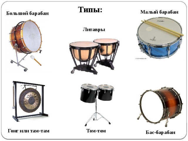 Том том инструмент. Барабан типы. Литавры и большой барабан. Виды барабанов названия. Большой и малый барабан.