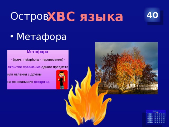 Остров 40 ХВС языка Метафора 