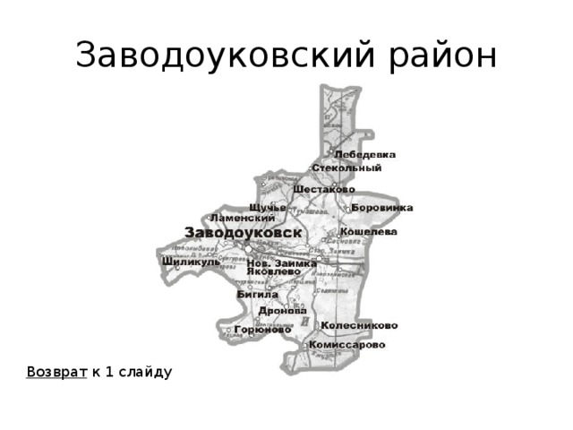 Заводоуковский городской округ карта