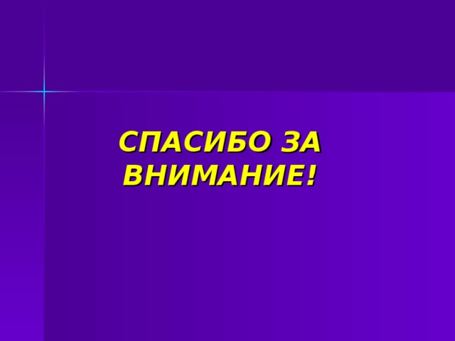 СПАСИБО ЗА ВНИМАНИЕ! 