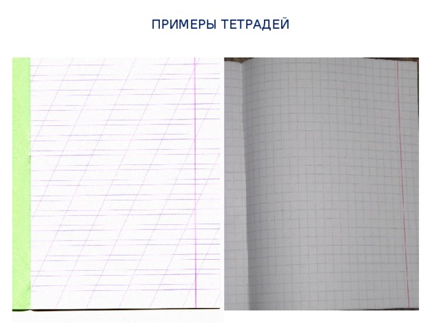 ПРИМЕРЫ ТЕТРАДЕЙ 