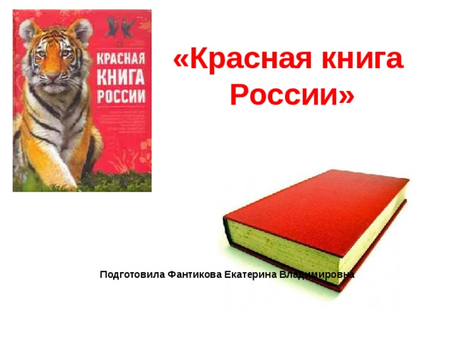 «Красная книга  России»   Подготовила Фантикова Екатерина Владимировна 