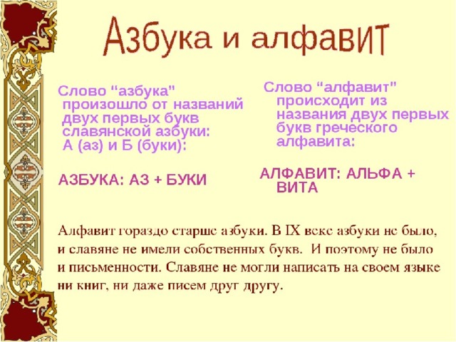 Как появился алфавит проект 3 класс