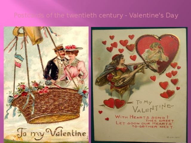 Postcards of the twentieth century - Valentine's Day  