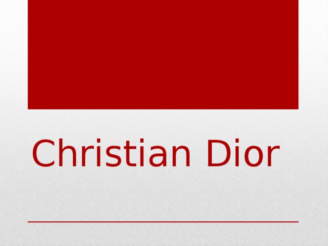 Christian Dior 