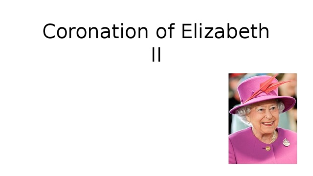 Coronation of Elizabeth II   