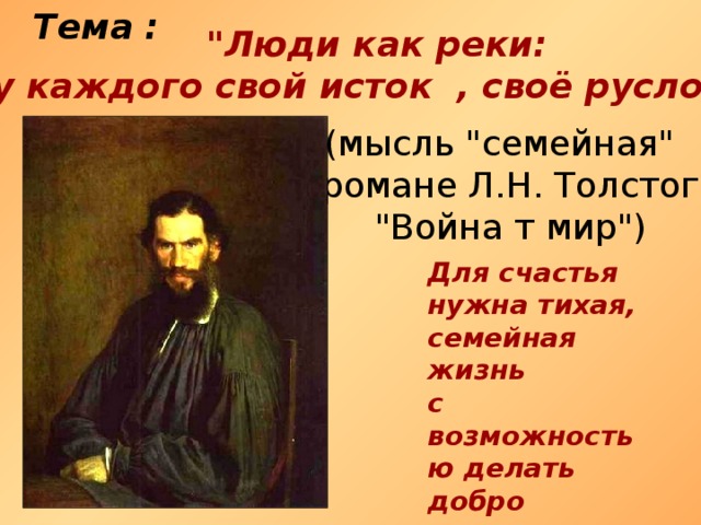 Тема :  