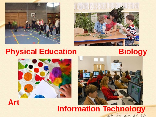 Physical Education Biology Art Information Technology 