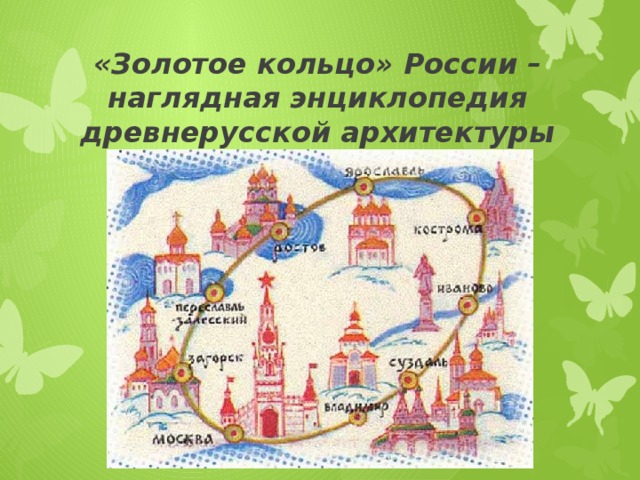 «Золотое кольцо» России – наглядная энциклопедия древнерусской архитектуры 