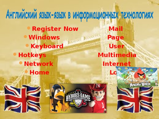 Register Now Mail Windows Page Keyboard User Hotkeys Multimedia Network Internet Home Lock  