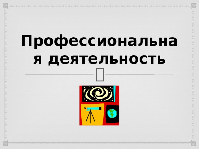 Профессиональная деятельность 
