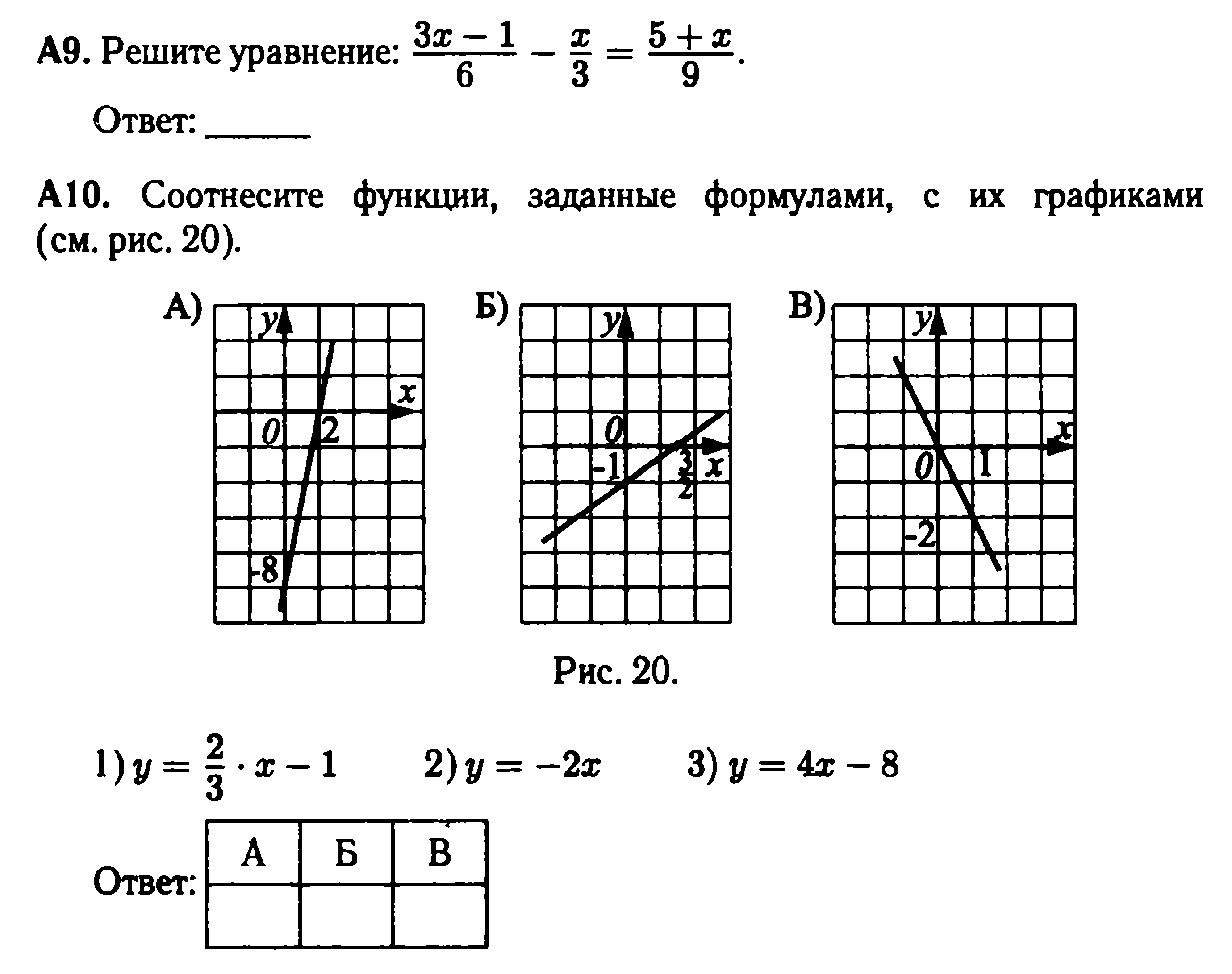 Итоговая контрольная работа 7 класс