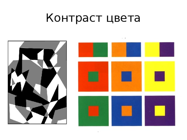 Контраст деталей изображения ок до считается малым