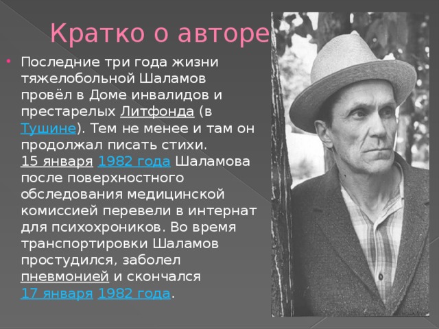 Кратко о авторе:
