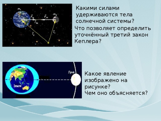 Какими силами удерживаются спутники