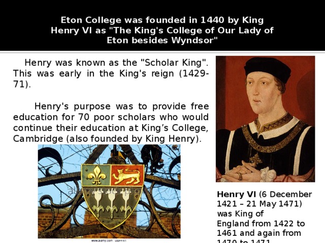From 1440 To Today: Eton College's Royal And Political Legacy