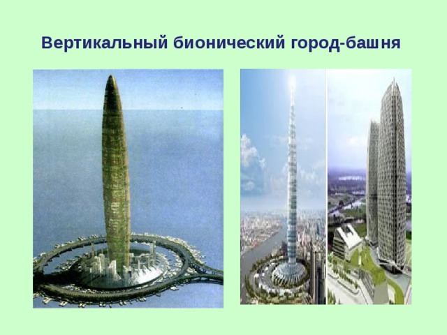 Вертикальный бионический город-башня 