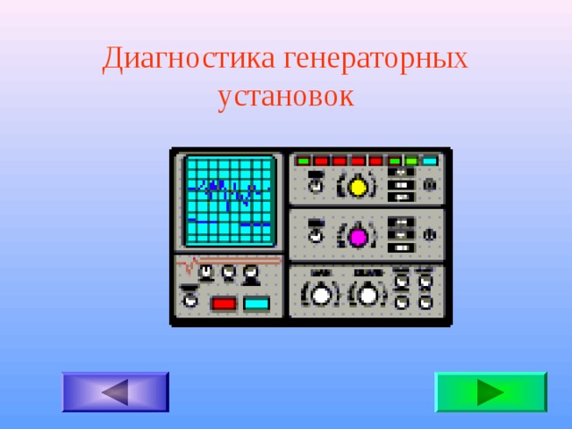 Диагностика генераторных установок 