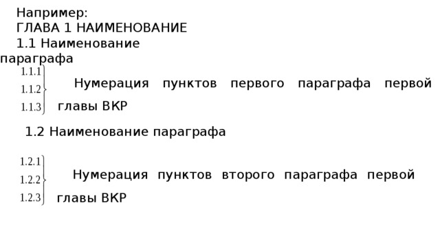 Буквенная нумерация пунктов. Нумерация параграфов. Нумерация пунктов. Пункты ВКР нумерация. Нумерация глав и параграфов выполняется.