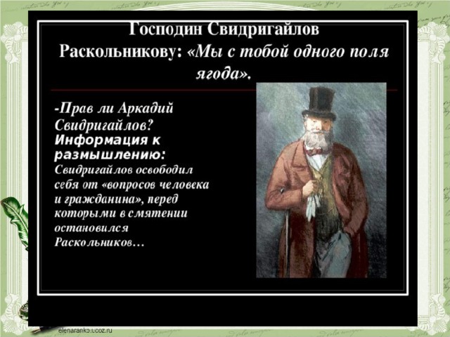 Свидригайлов в романе преступление и наказание