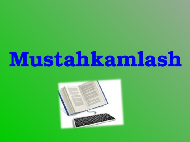 Mustahkamlash 