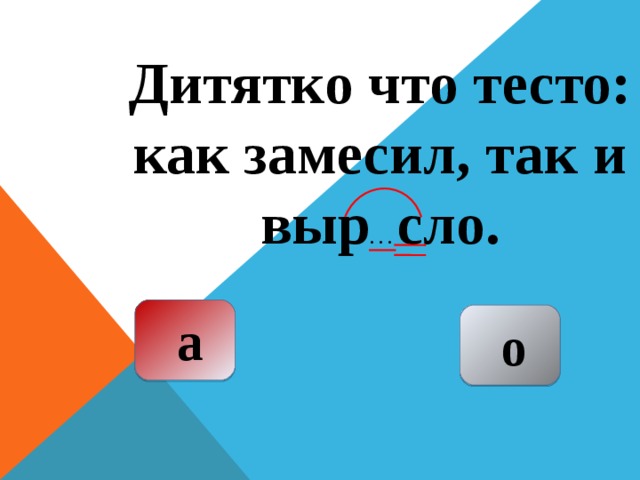 Дитятко что тесто: как замесил, так и выр . . . сло. а о 