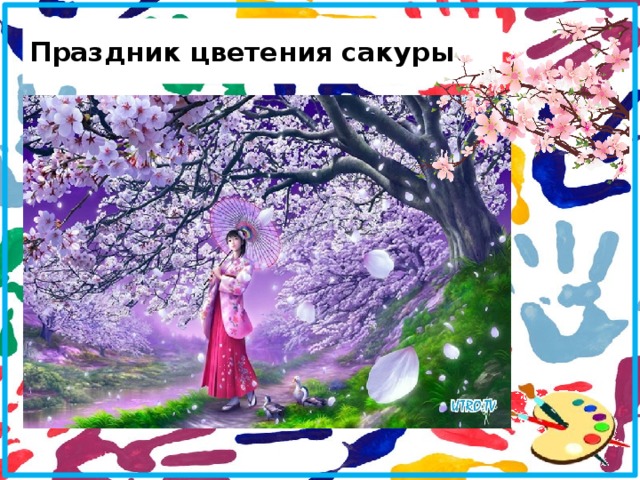 Рисунки праздник цветения сакуры