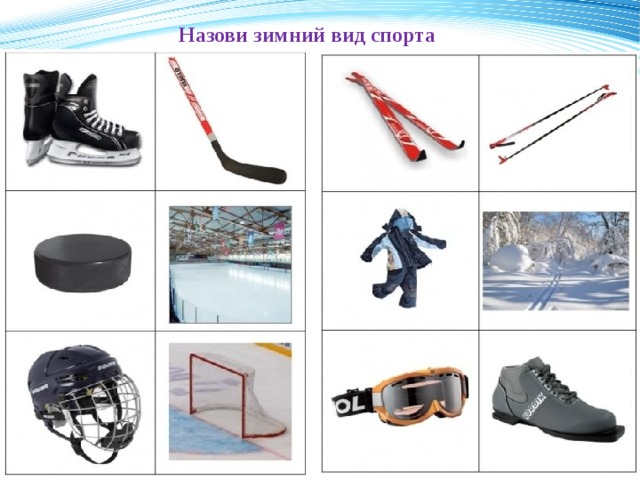 Назови зимний вид спорта 