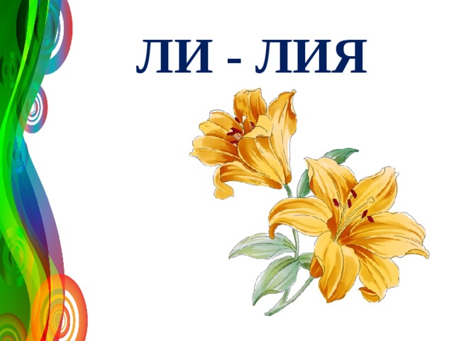 ЛИ - ЛИЯ 