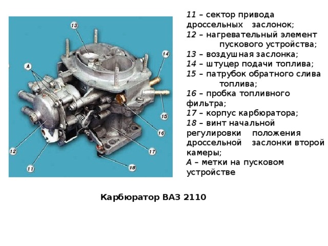 Схема автоматического подсоса