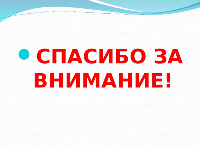 СПАСИБО ЗА ВНИМАНИЕ! 