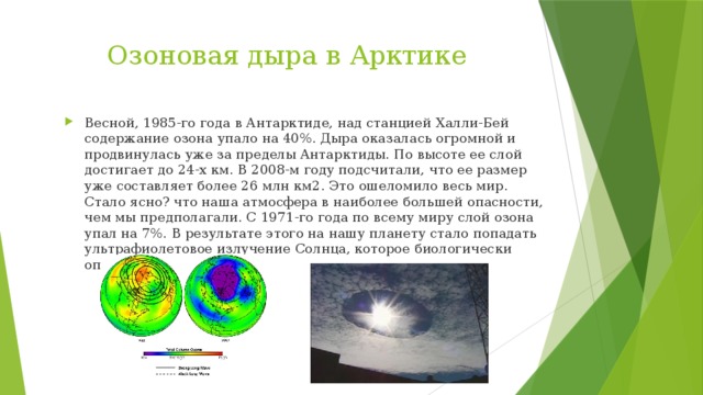 Загадки озоновых дыр готовый проект