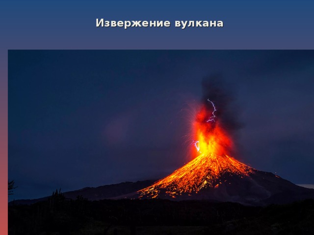 Извержение вулкана 