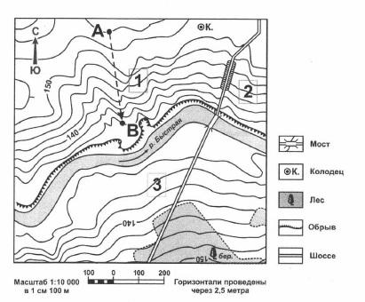 На каком берегу реки копытовки находится метеостанция. Какова протяженность проложенного на карте маршрута а-в. Какова протяженность проложенного на карте маршрута а б. Какова протяженность на рисунке а б по географии.