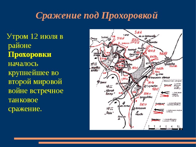 Битва под прохоровкой на курской дуге карта