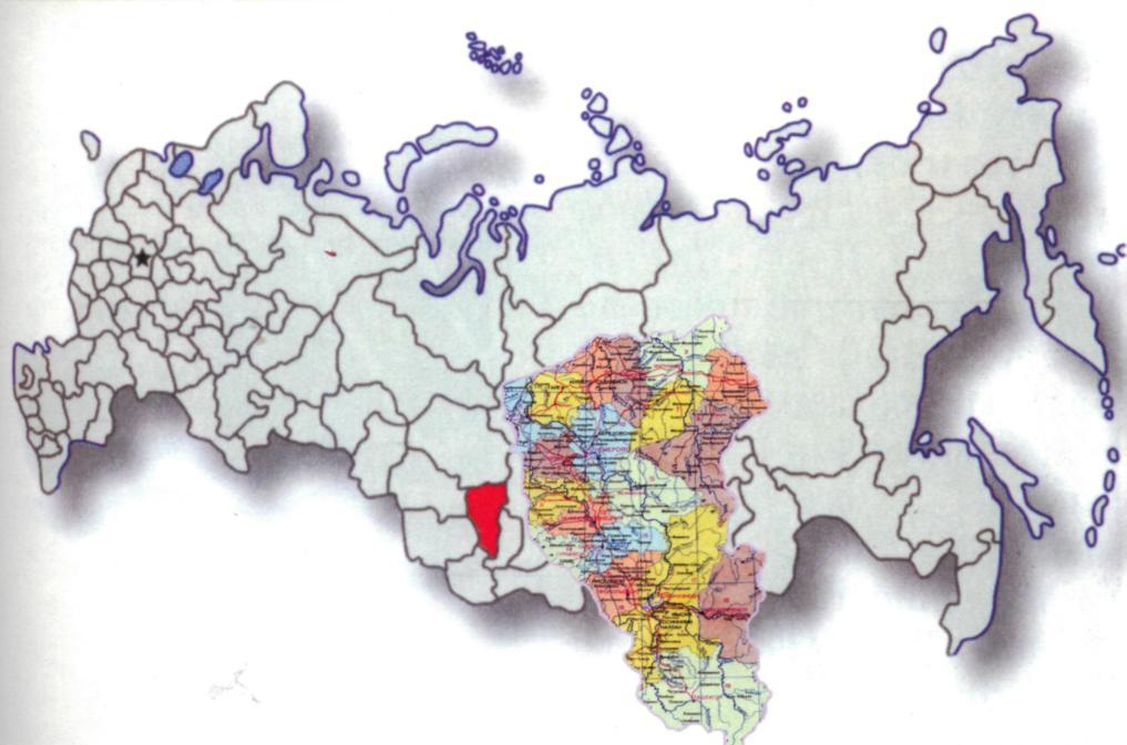 Карта россии кемеровская область кузбасс