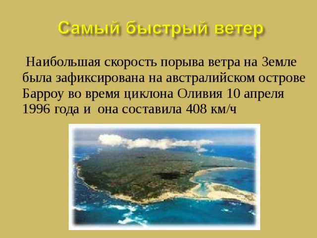 Наибольшая скорость ветра на земле. Остров Барроу ветер. Остров Барроу Австралия. Наибольшая скорость ветра остров Барроу. Самый быстрый ветер на земле.