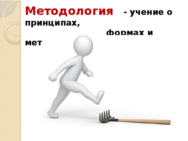 Методология - учение о принципах,  формах и методах познания 