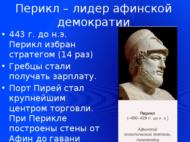 Афинская демократия при перикле